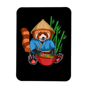 Red Panda Ramen Cook Mannen Vrouwen Kinder Ramen G Magneet