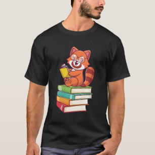 Red Panda Reader Red Panda's Boek Boekworm T-shirt