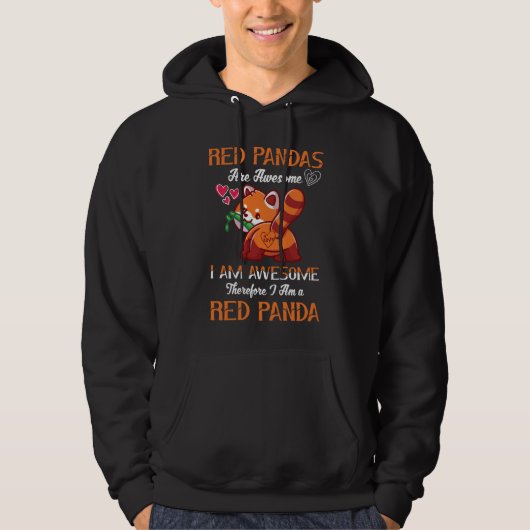 Red Panda Red Panda Lover Red Panda Hoodie (Voorkant)