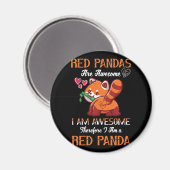 Red Panda Red Panda Lover Red Panda Magneet (Voorkant / Achterkant)