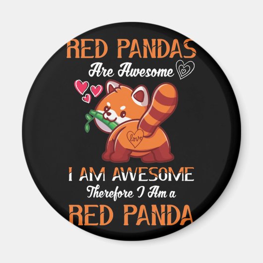 Red Panda Red Panda Lover Red Panda Magneet (Voorkant)