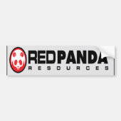 Red Panda Resources Bumpersticker (Voorkant)
