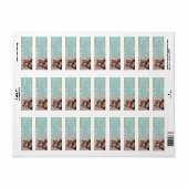 Red Panda Return-adreslabel Etiket (Full Sheet)