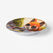 Red Panda Rides Papieren Kommen (Gebogen)