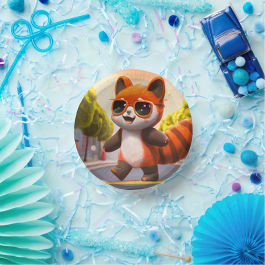 Red Panda Rides Papieren Kommen (Feest)