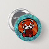 Red Panda Ronde Button 5,7 Cm (Voorkant /achterkant)