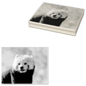 Red Panda Rubberstempel (Gestempeld)
