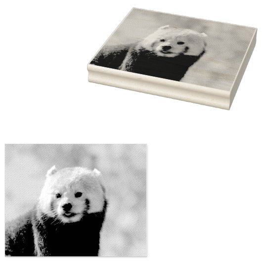 Red Panda Rubberstempel (Gestempeld)