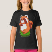 Red Panda Runner Running Sports T-shirt (Voorkant)