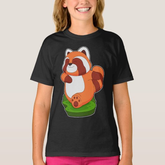 Red Panda Runner Running Sports T-shirt (Voorkant)