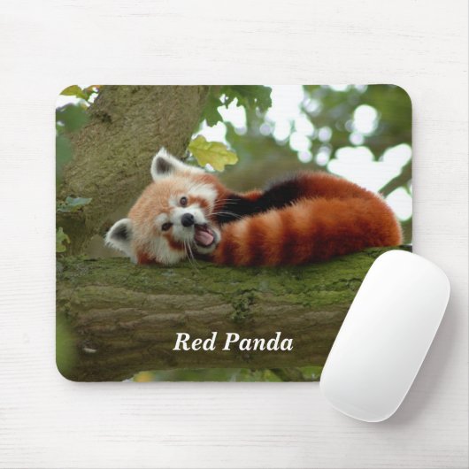Red Panda rust Muismat (Met muis)