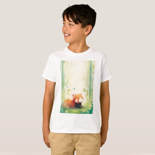 Red Panda Sanctuary T-shirt (Voorkant volledig)
