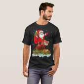 Red Panda  Santa Riding Red Panda Christmas T-shirt (Voorkant volledig)