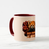 Red Panda “Schattige Chaos Gremlin” Mok (Voorkant links)