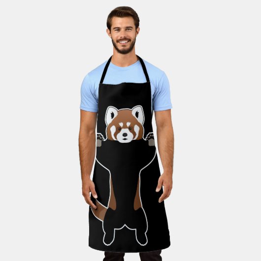 Red Panda Schort (Gedragen)