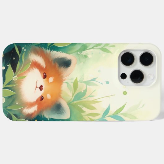 Red Panda Secret World Case-Mate iPhone Case (Achterkant (horizontaal))