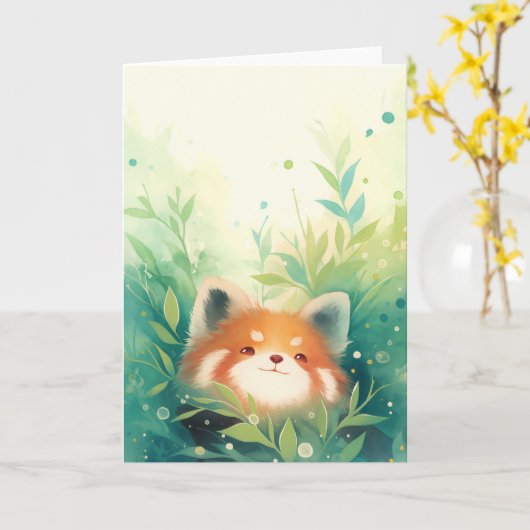 Red Panda Secret World Kaart (Gele Bloem)