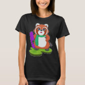 Red Panda Skier Ski T-shirt (Voorkant)