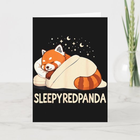 Red Panda Sleep Pajamas  Kaart (Voorkant)