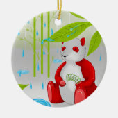 Red Panda Slinky Keramisch Ornament (Voorkant)