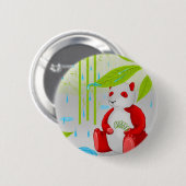 Red Panda Slinky Ronde Button 5,7 Cm (Voorkant /achterkant)