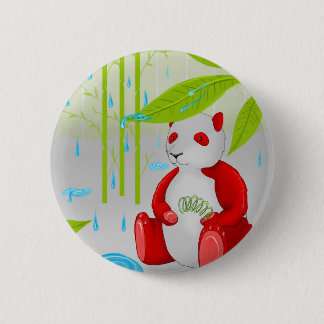 Red Panda Slinky Ronde Button 5,7 Cm