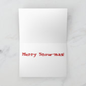 Red Panda Snow Feestdagen Kaart (Binnen)