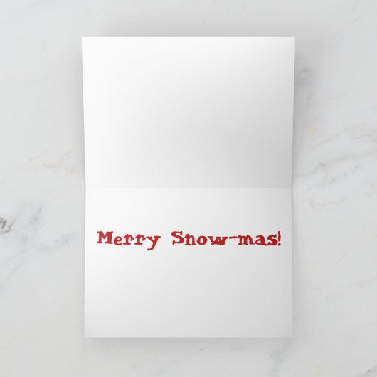 Red Panda Snow Feestdagen Kaart (Binnen)