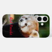 Red Panda Snowy Log Afbeelding Case-Mate iPhone Case (Achterkant (horizontaal))