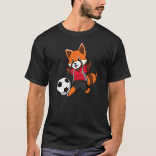 Red Panda Soccer No 3 T-shirt