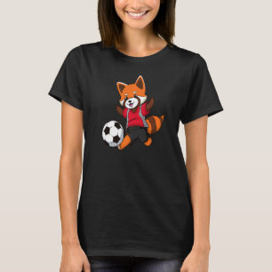 Red Panda Soccer No 3 T-shirt