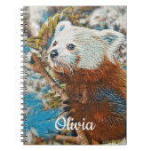 Red Panda Spiraal notebook Notitieboek (Voorkant)