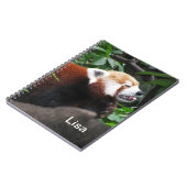 Red Panda steekt zijn tong uit Notitieboek (Linkerzijde)