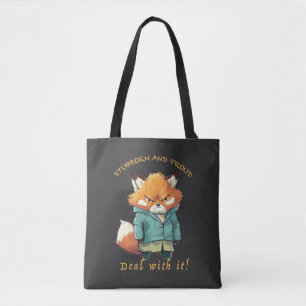 Red Panda Stubborn Deal Met Het Schattig Schattig  Tote Bag