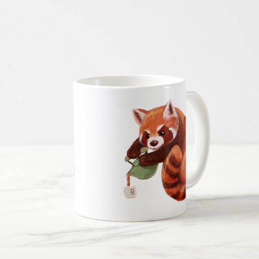 Red Panda Tea Time Koffiemok (Voorkant rechts)