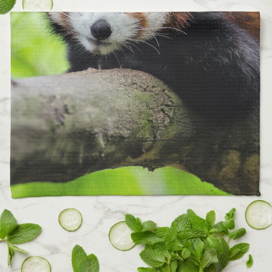 Red Panda Theedoek (Gevouwen)