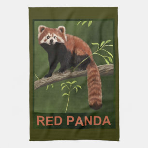Red Panda Theedoek