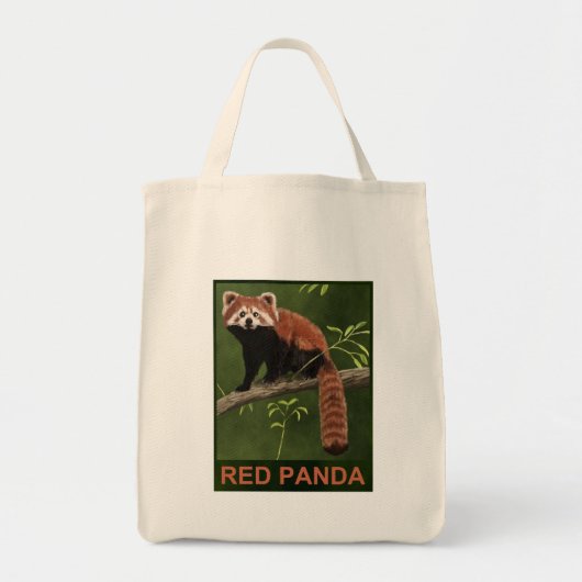 Red Panda Tote Bag (Voorkant)