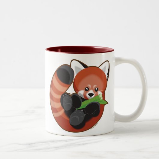 Red Panda Tweekleurige Koffiemok (Rechts)