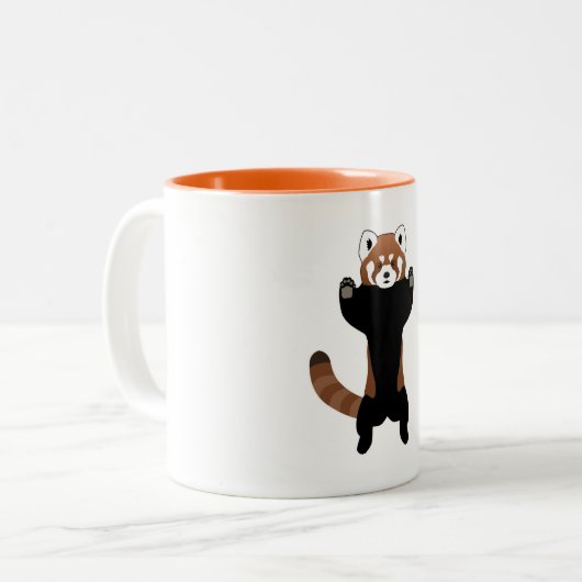 Red Panda Tweekleurige Koffiemok (Voorkant links)