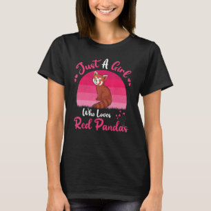 Red Panda Vintage, gewoon een meisje dat van de Ro T-shirt