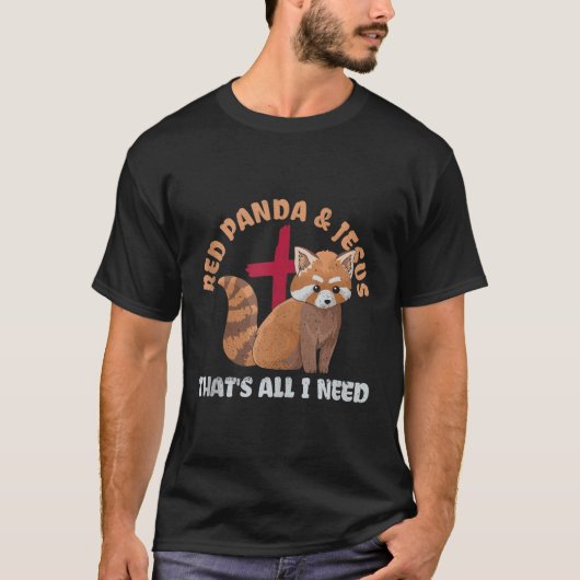 Red Panda voor een Rode Panda-expert T-shirt (Voorkant)