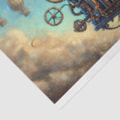 Red Panda Whimsical Steampunk Adventure Decoupage Tissuepapier (Detail)