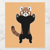 Red Panda Wijn Etiket (Enkel label)