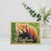 Red Panda - Wilde dieren uit de Himalaya Briefkaart (Staand voorkant)
