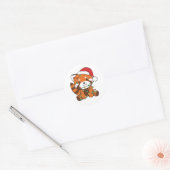 Red Panda Winter Animals Red Pandas Clas Ronde Sticker (Envelop)