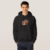 Red Panda With Snowman In Winter For Christmas Hoodie (Voorkant volledig)