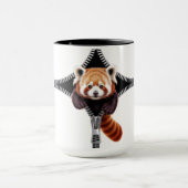 Red Panda with zipper Mok (Midden)