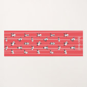 Red Panda Yoga Mat Custom Name Same on Both Sides (Achterkant (horizontaal))