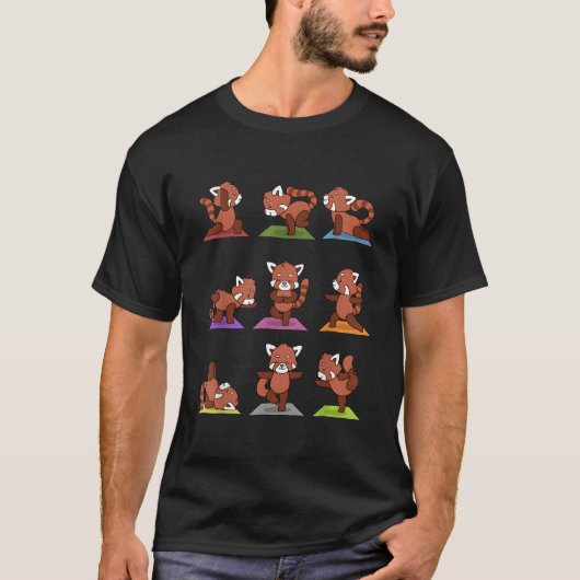 Red Panda Yoga T-shirt (Voorkant)